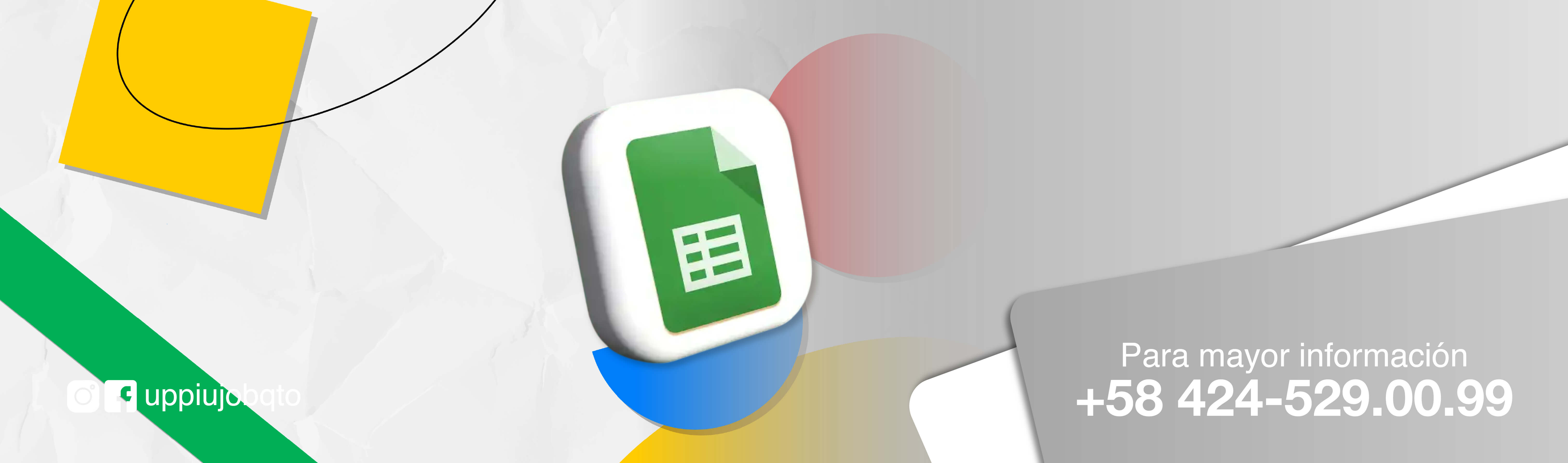 Curso de Introducción a las hojas de calculo de Google (GOOGLE SHEETS)